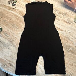 Naked Wardrobe baby mama Black Sleeveless Romper